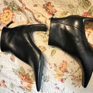 Mango Sleek Black Ankle Booties